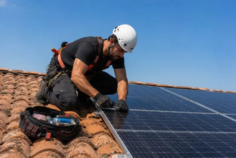 Maintenance et monitoring de panneaux solaires à Saint-Martial-d'Artenset