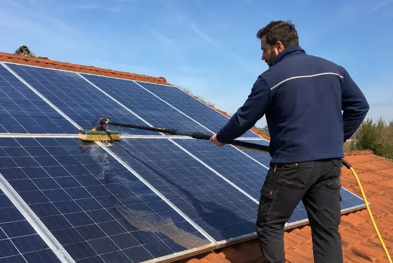 Nettoyage et entretien de panneaux solaires à Saint-Martial-d'Artenset